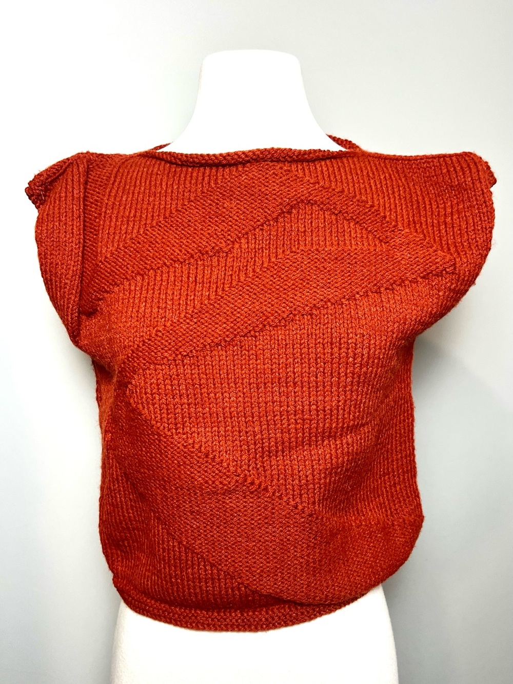 Women's Rust Knit Short-Sleeve Sweater